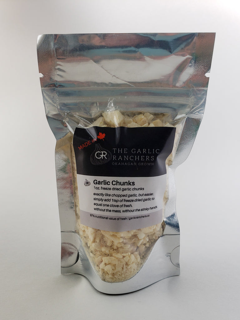 Freeze dried garlic chunks | Canadian made